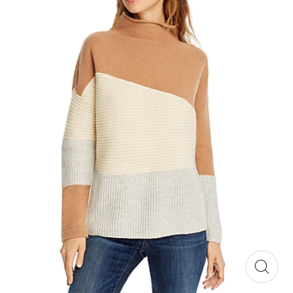 French Connection Patchwork Roll Neck Sweater Siz… - image 3